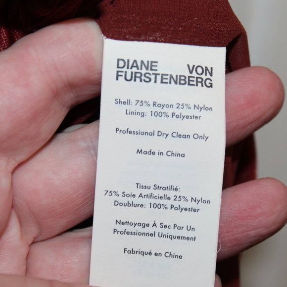 Diane Von Furstenberg Velvet Wrap Dress in Burgundy - Picture 11 of 14